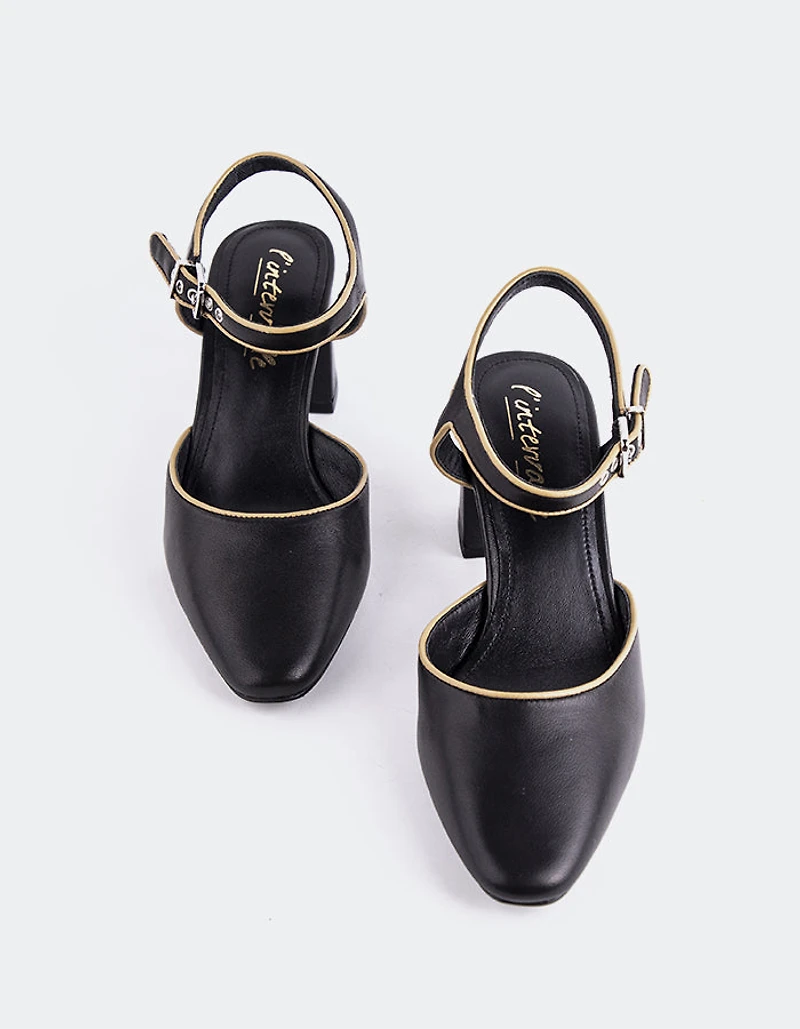 Gouda Black Leather