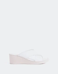 Govina White Leather