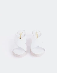 Govina White Leather
