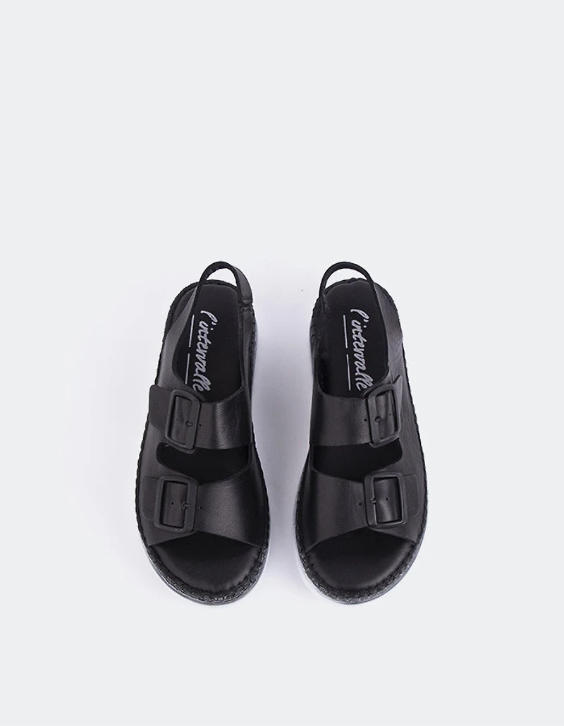 Grafton Black Leather