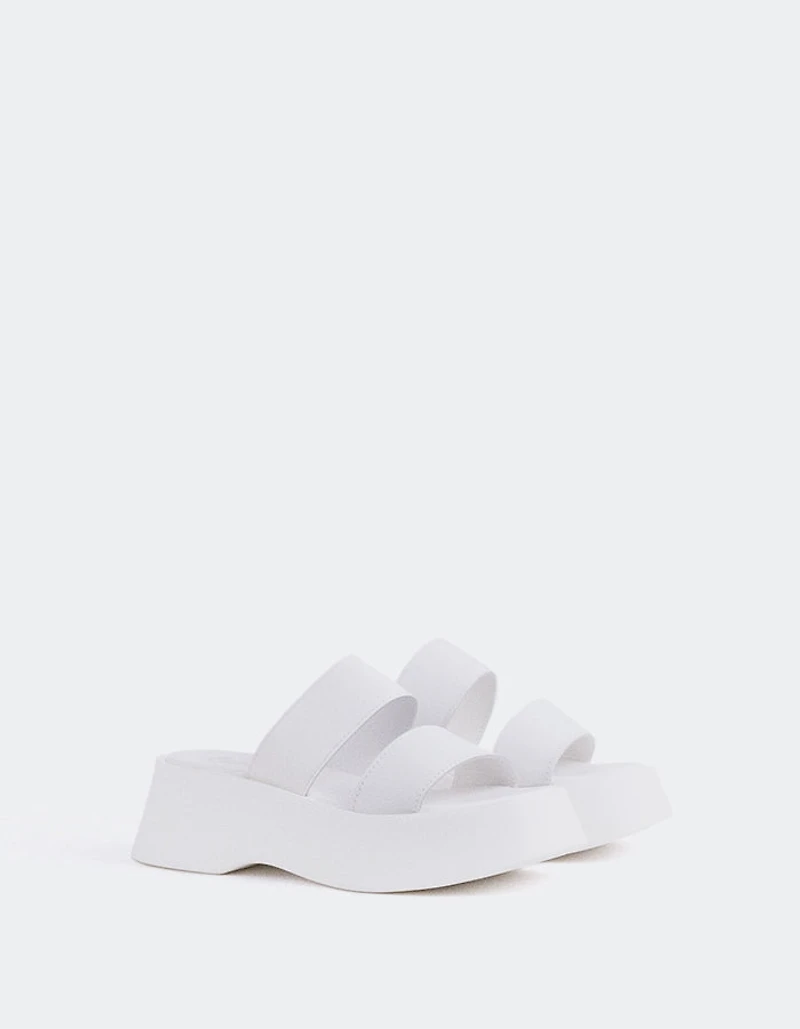 Happy White Leather