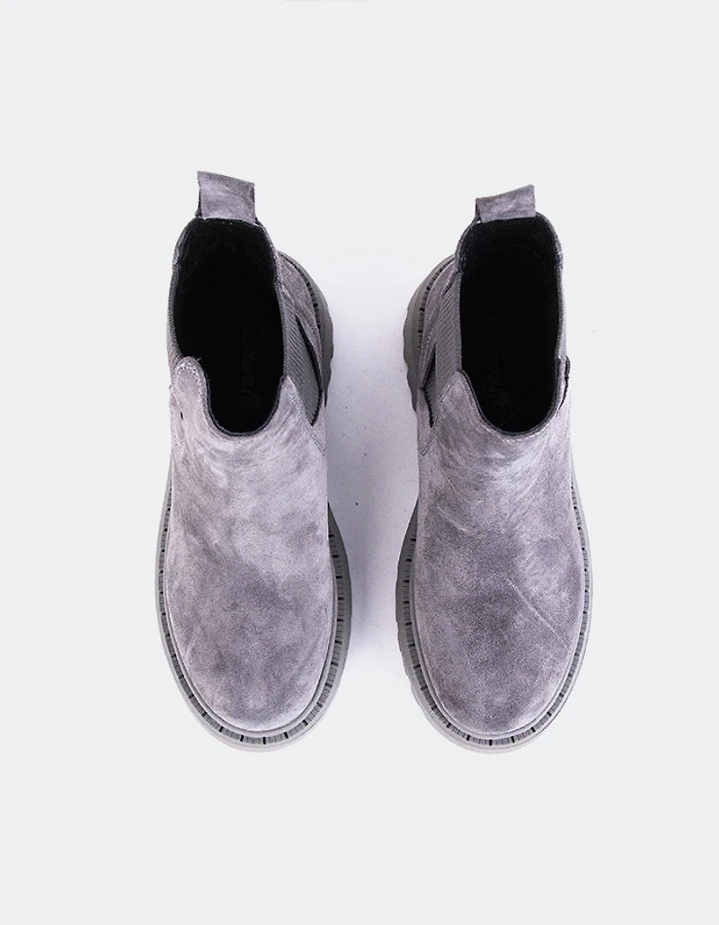 Hayes Grey Suede
