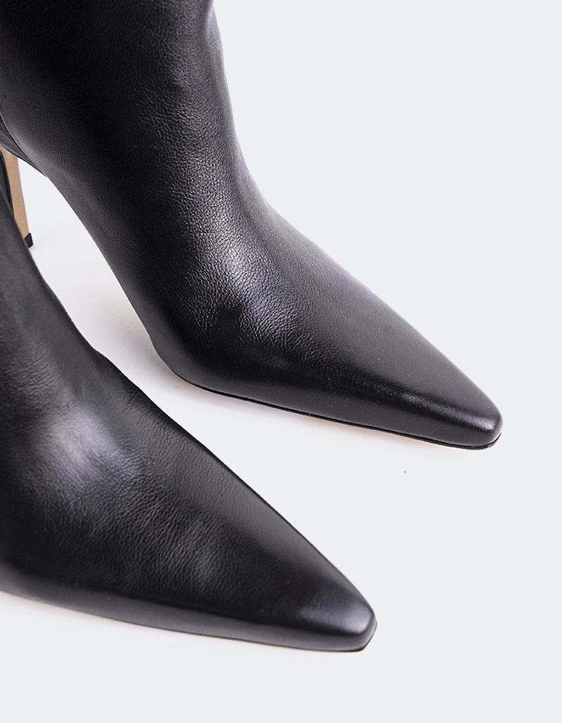 Hazley Black Leather