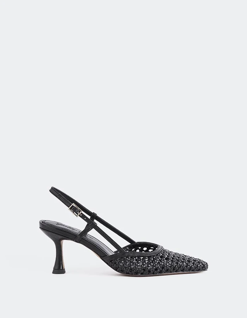 Jia Black Leather