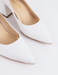 Josephine White Leather