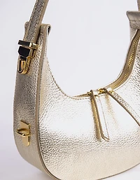Josette Gold Metal Leather