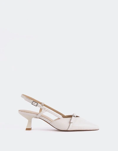 Kasteel White Leather
