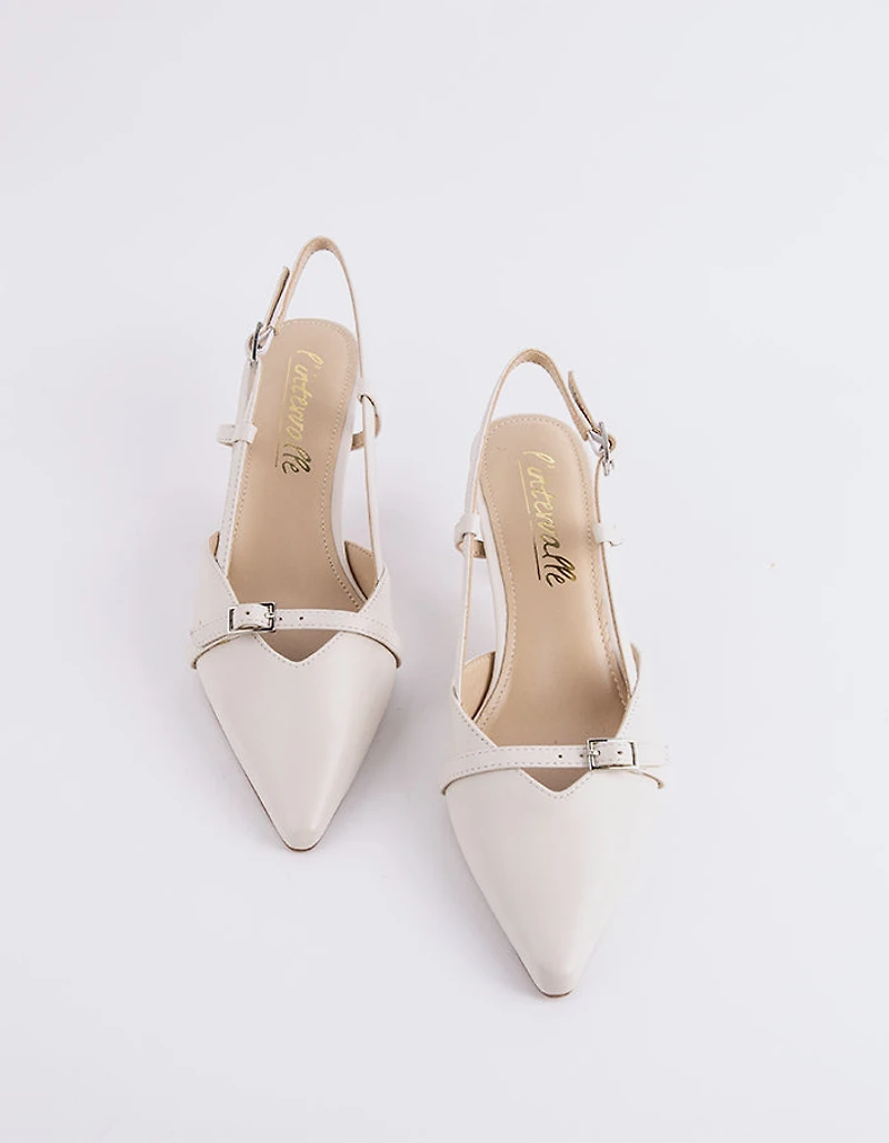 Kasteel White Leather