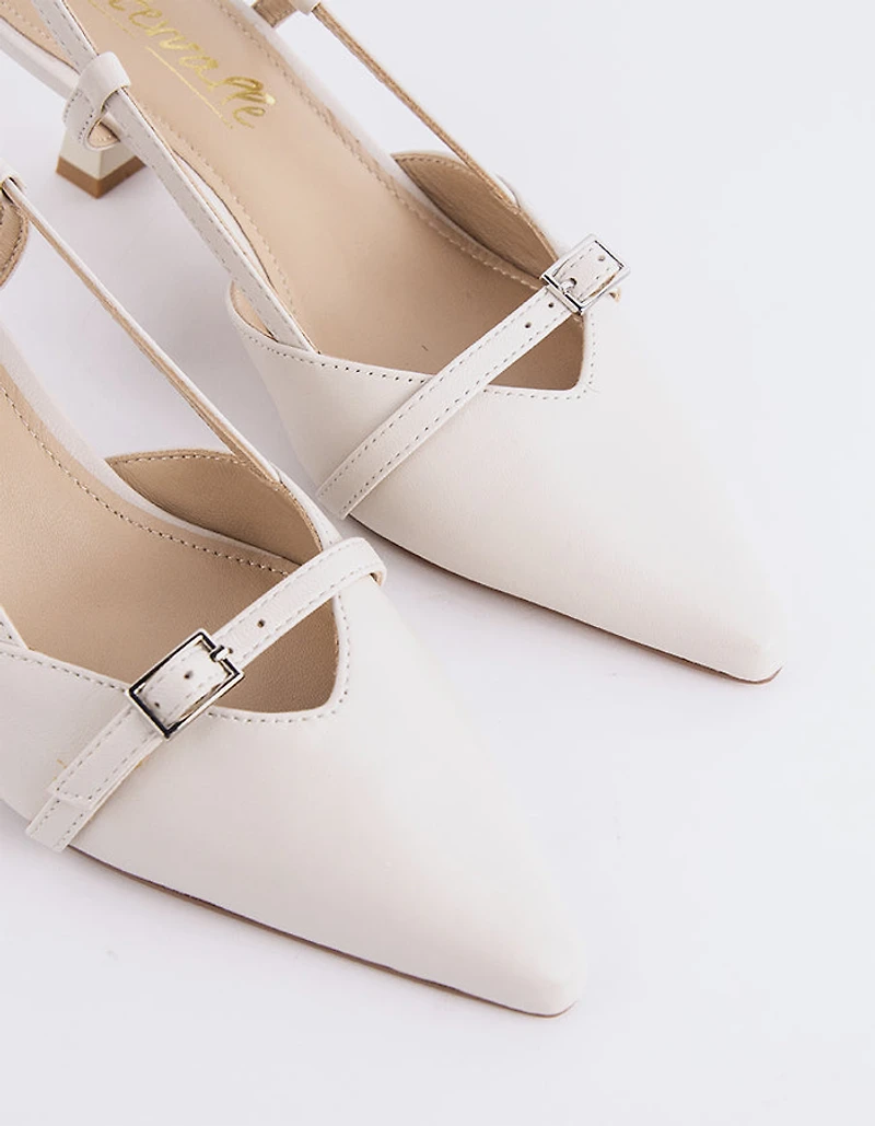 Kasteel White Leather
