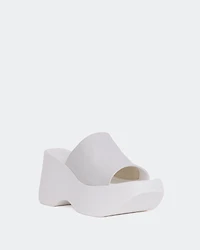 Klum White Leather