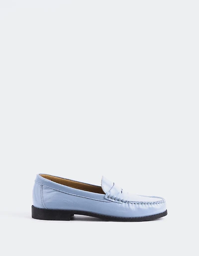Lettine Light Blue Naplack Leather
