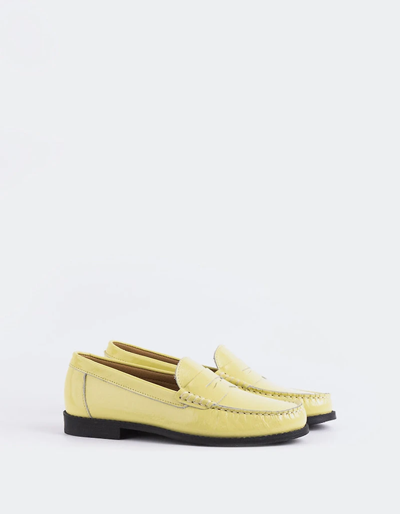 Lettine Yellow Naplack Leather