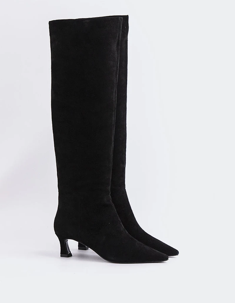 Lorenzie Black Suede