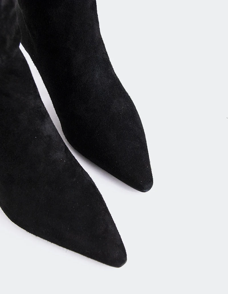 Lorenzie Black Suede