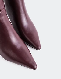 Lorenzie Burgundy Leather