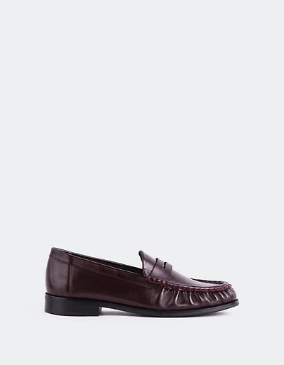 Luchino Burgundy Leather