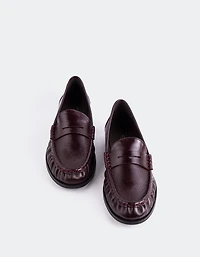 Luchino Burgundy Leather