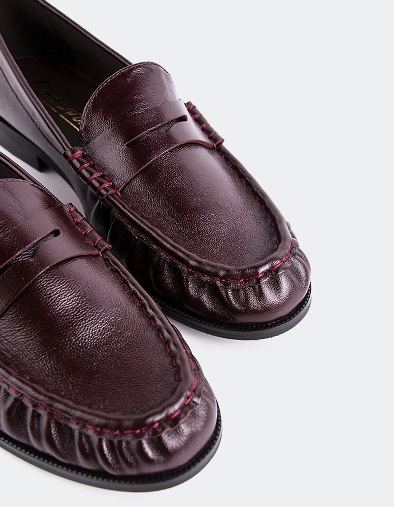 Luchino Burgundy Leather