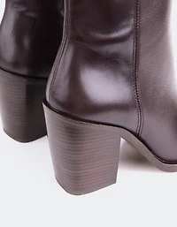 Meraly Dark Brown Leather