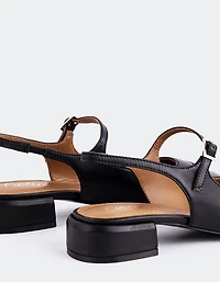 Miltonia Black Leather