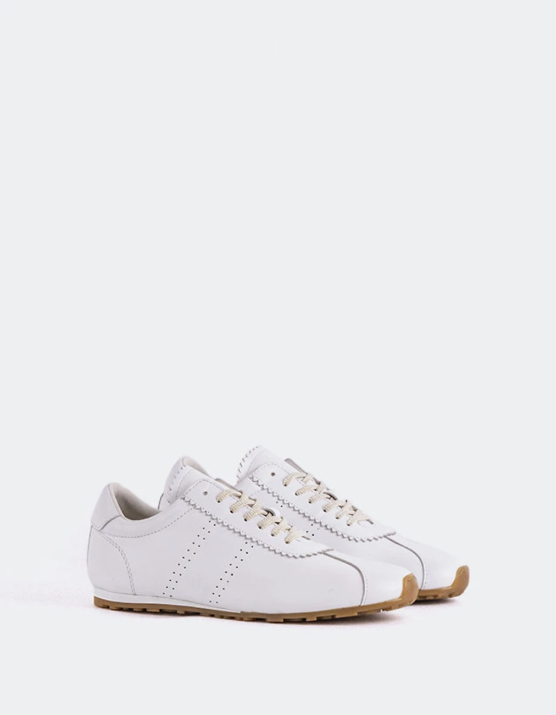 Mornetty White Leather