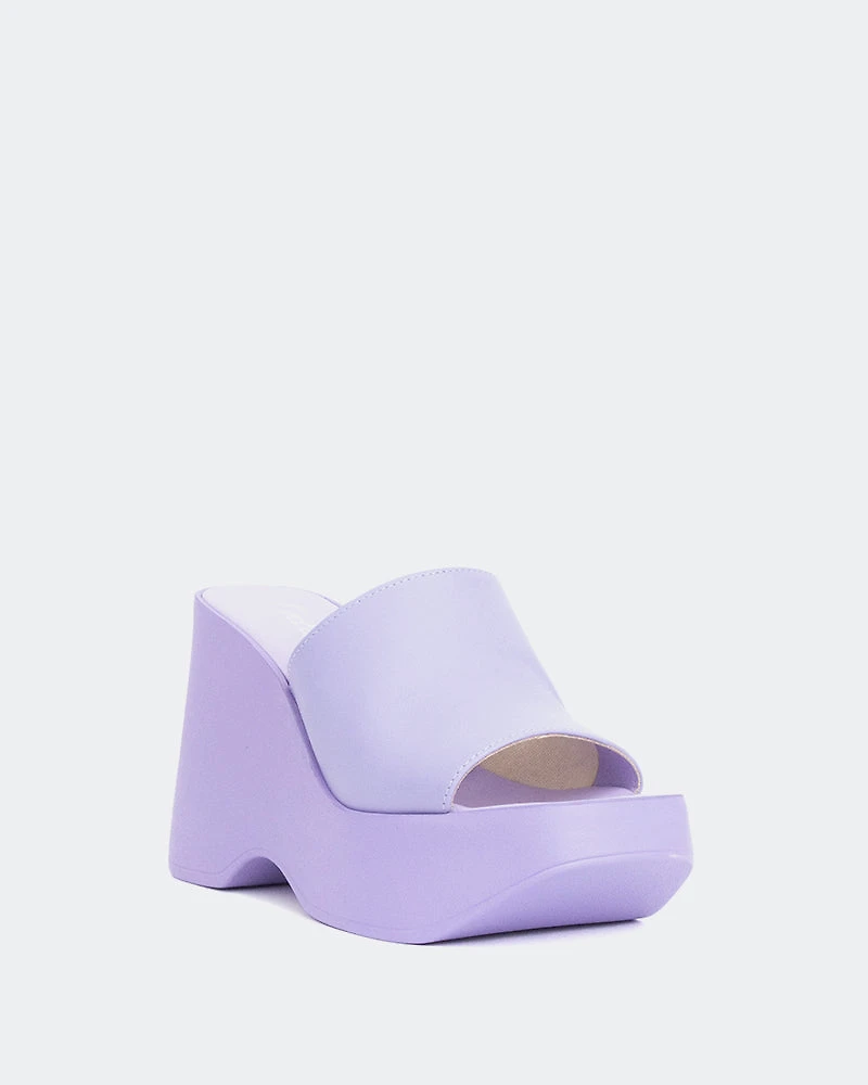 Moss Lilac Leather
