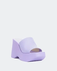 Moss Lilac Leather