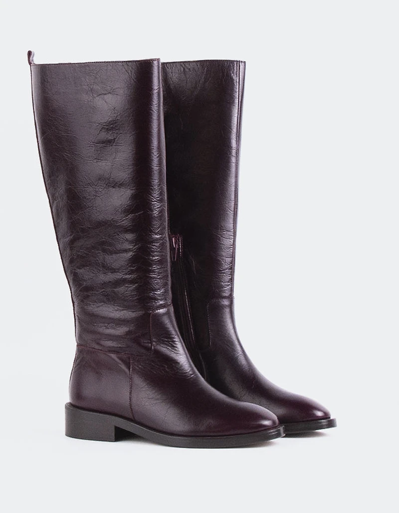 Moyle Burgundy Leather