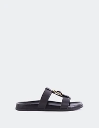 Omma Black Leather
