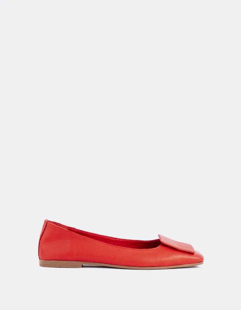 Prianca Red Leather
