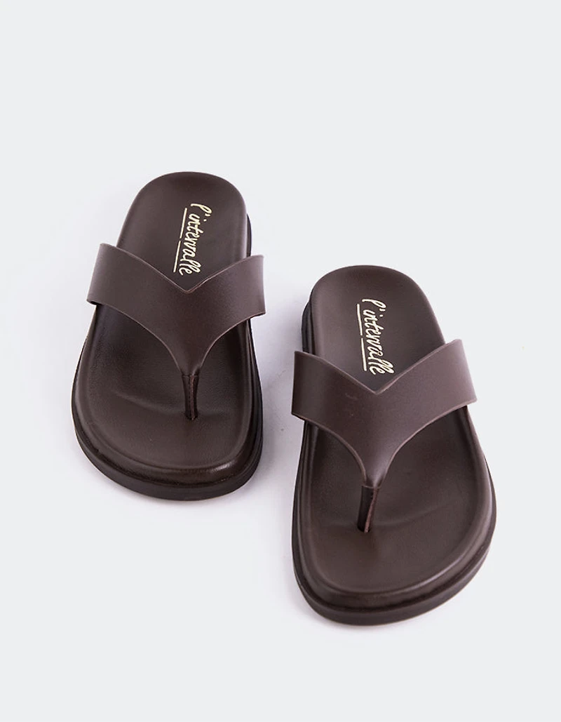 Randie Chocolate Leather