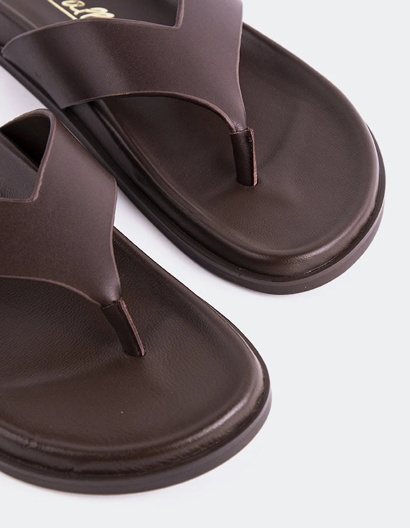 Randie Chocolate Leather