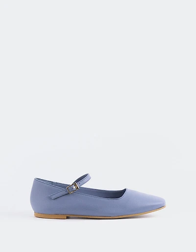 Reubena Blue Leather