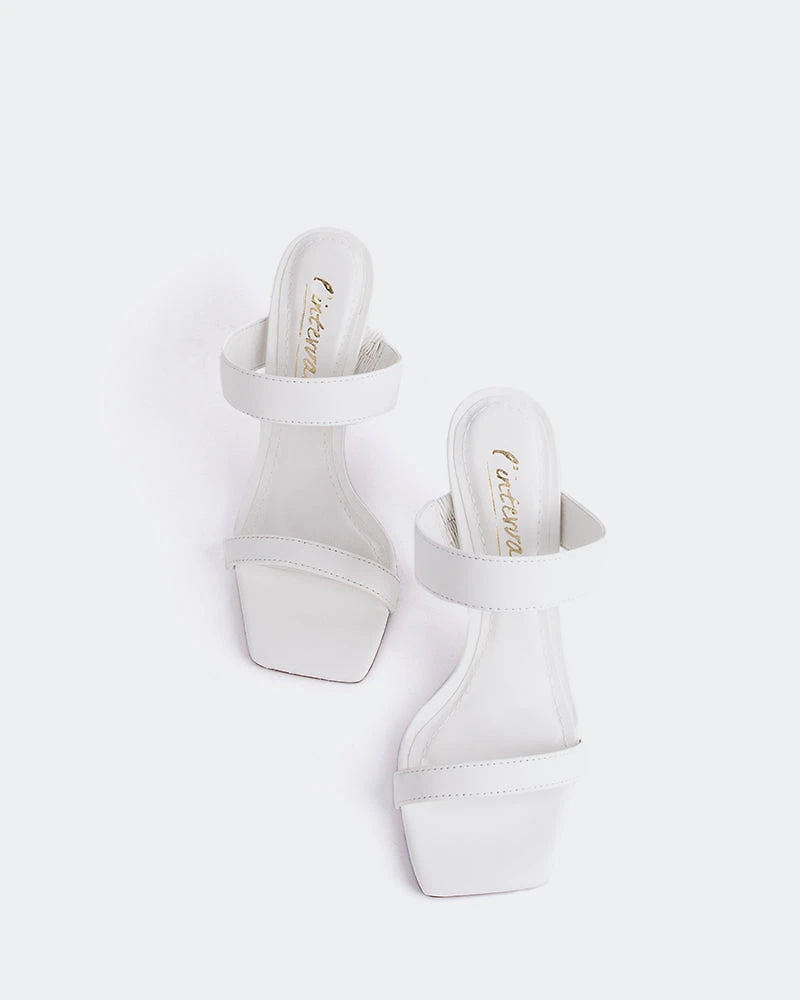 Ricarda White Leather