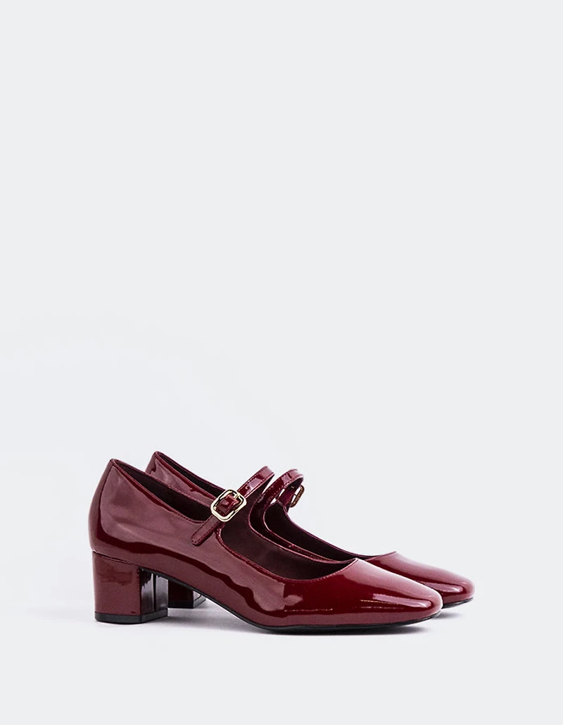 Rosalba Burgundy Patent