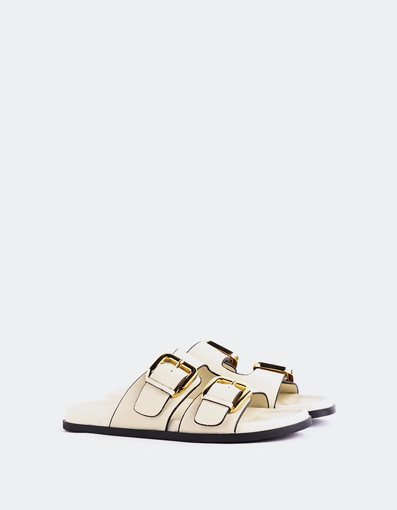 Sindy Off White Leather