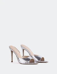 Thelma Silver Snake Leather