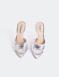 Thelma Silver Snake Leather