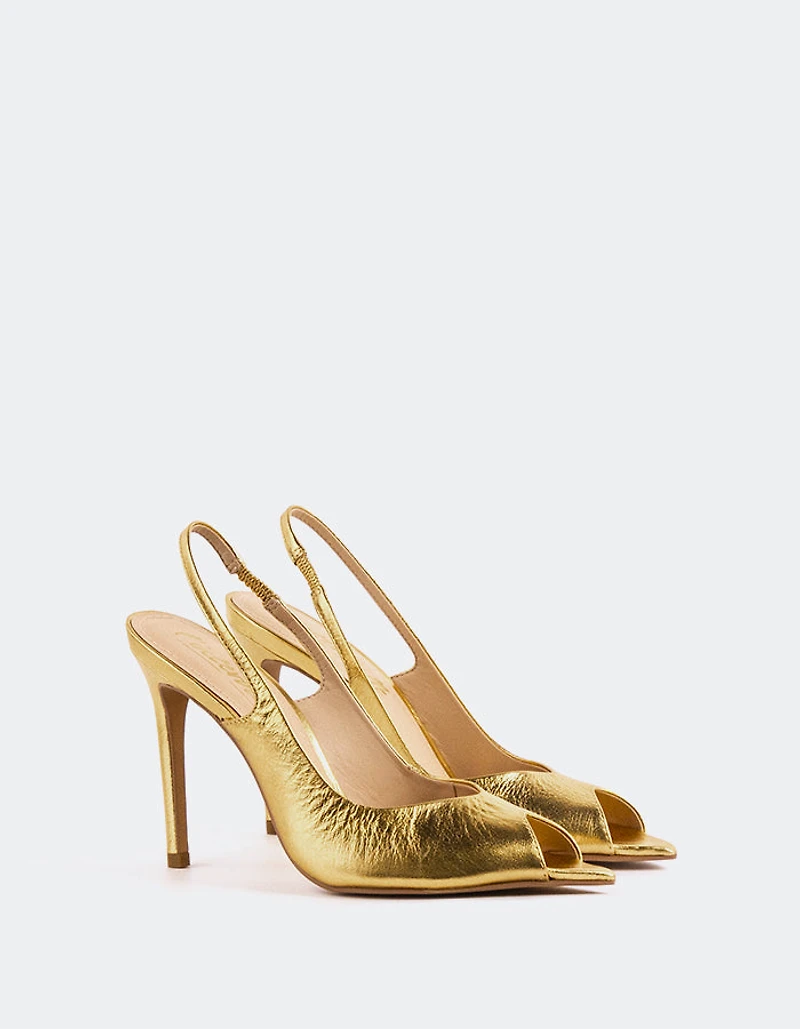 Twylla Gold Leather