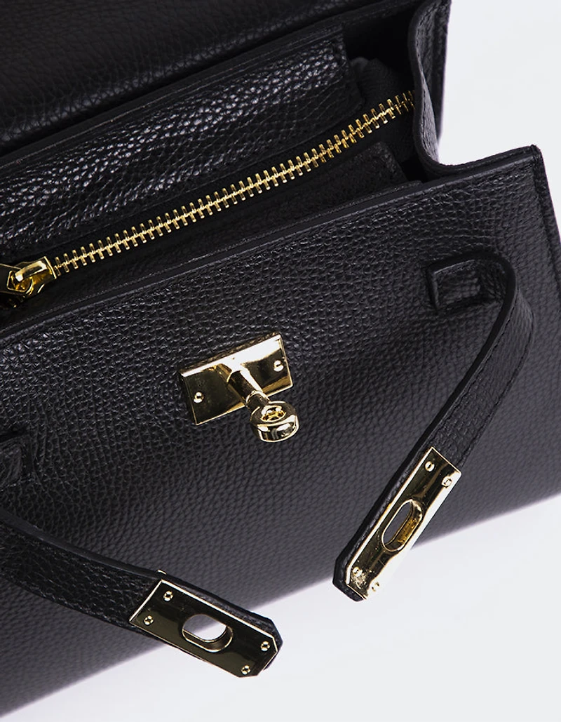 Vance Black Leather