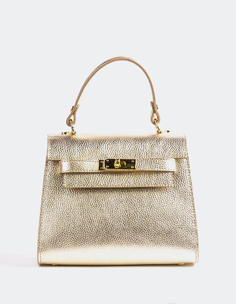 Vance Gold Metal Leather
