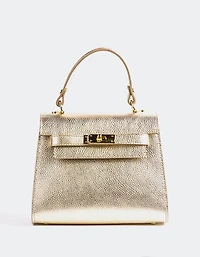 Vance Gold Metal Leather
