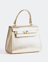 Vance Gold Metal Leather