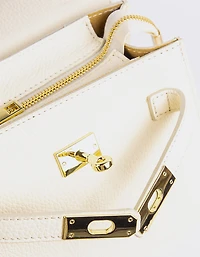 Vance Off White Leather