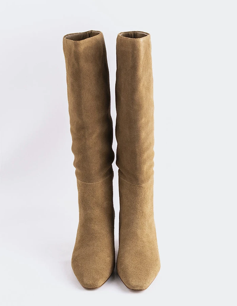 Velletri Taupe Suede