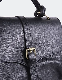 Verone Black Leather
