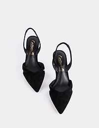 Vescia Black Suede