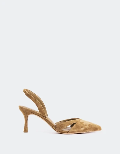 Vescia Taupe Suede