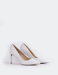 Zinnia White Leather