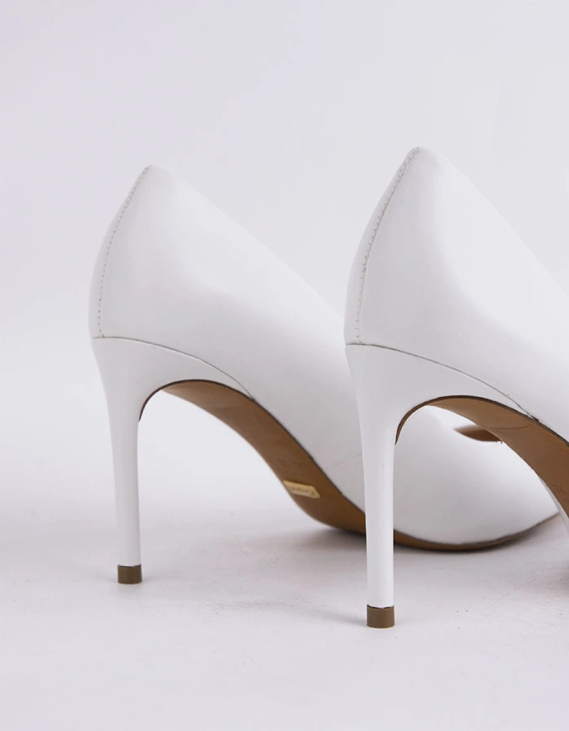 Zinnia White Leather